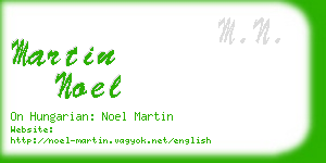 martin noel business card